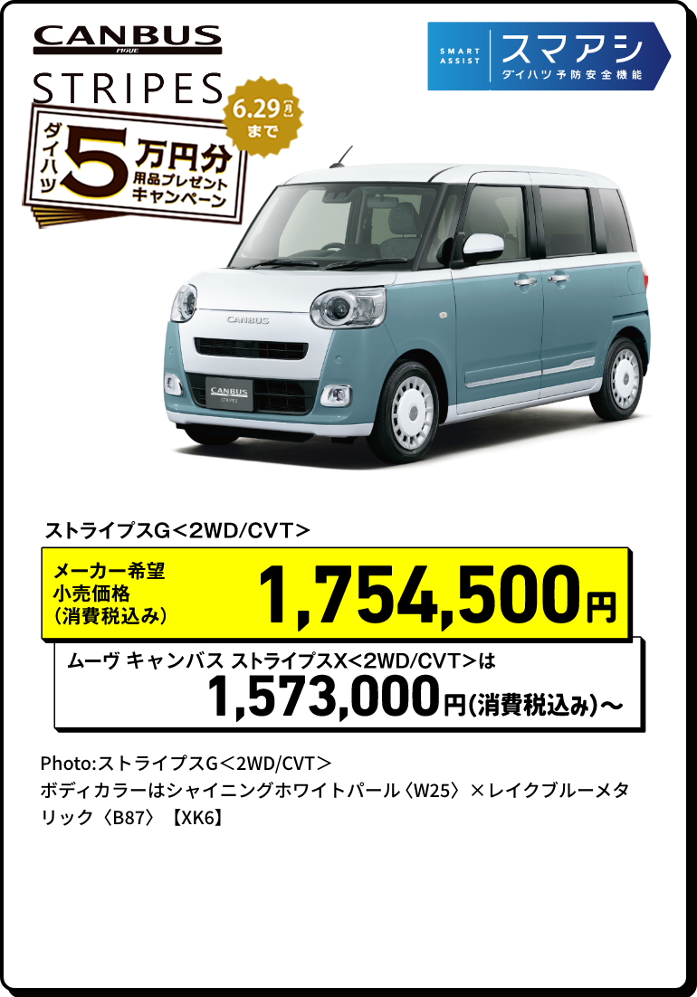 キャンバス ストライプス
